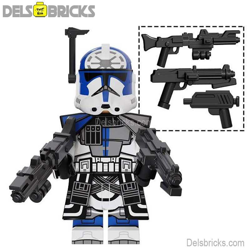 Jesse 501st Legion Clone trooper Phase 2 Lego Minifigures Custom Toys - DelsBricks Minifigures
