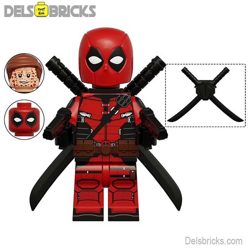 Deadpool from Deadpool & Wolverine Movie Marvel MCU Lego Minifigures Custom Toys - DelsBricks Minifigures
