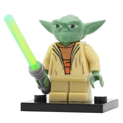 Yoda Lego Star Wars Lego Minifigures Custom Toys - DelsBricks MinifiguresLego Star Wars MinifiguresDelsBricks MinifiguresDelsbricks.com
