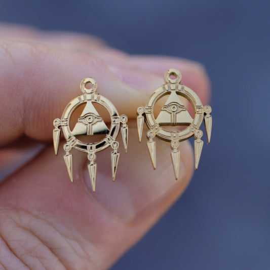 Yu - Gi - Oh!™ Millennium Ring Stud Earrings - DelsBricks Toys & CollectiblesEARRINGDelsBricks Toys & CollectiblesMISTERVERSE