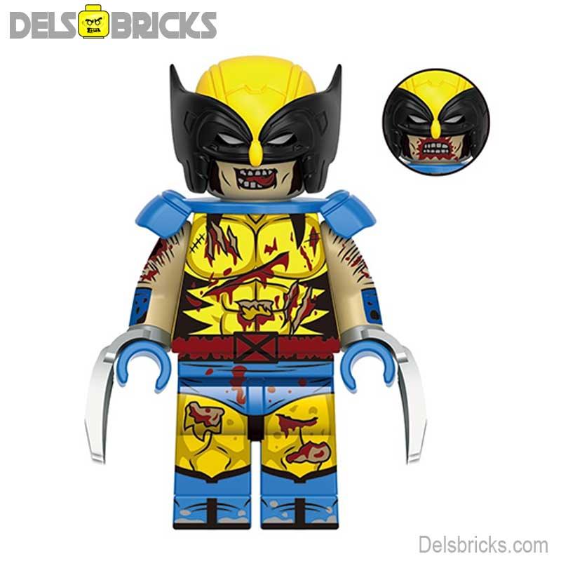 Zombie Wolverine X-Men Deadpool Lego Marvel Minifigures Custom Toys