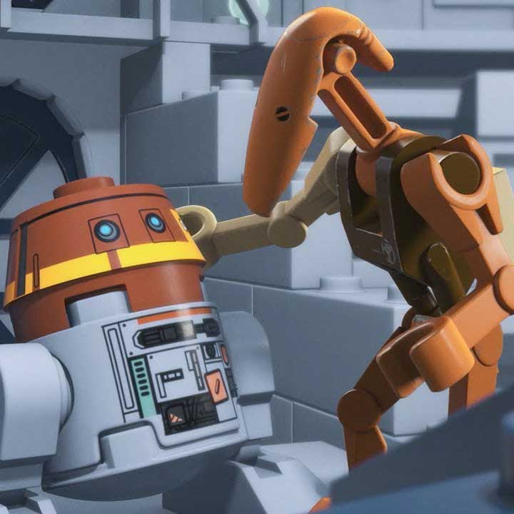 star wars battle droids and creatures, lego minifigures - Delsbricks