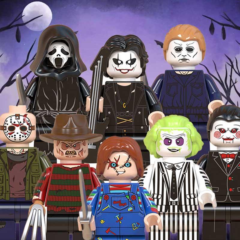 horror lego minifigures movie monsters toys from Delsbricks.com