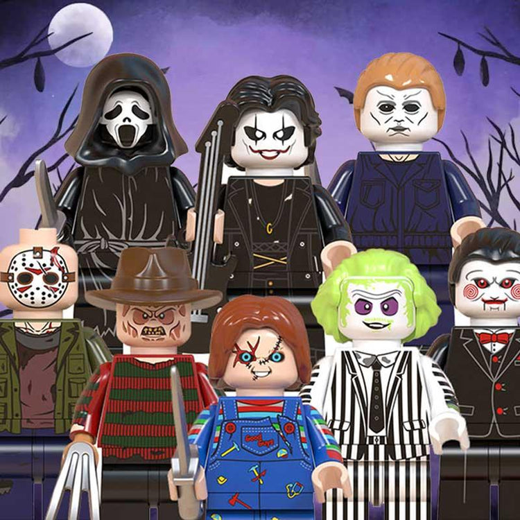 horror lego minifigures movie monsters toys from Delsbricks.com