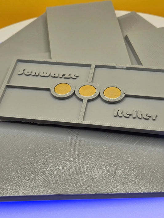100mm x 50mm Magnetic Rectangle Bases for Miniatures, STL Printed Bases, Mini Bases, Magnetic, PLA Bases, 2mm bracing - DelsBricks Toys & CollectiblesMagnetic FDM BasesDelsBricks Toys & CollectiblesMega Diamonds & Schwartzreiter Mini Forge
