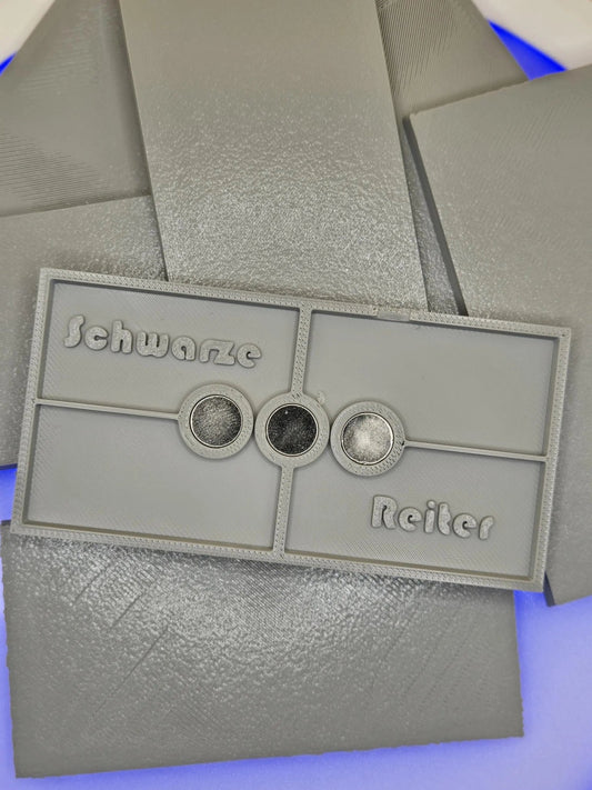100mm x 50mm Magnetic Rectangle Bases for Miniatures, STL Printed Bases, Mini Bases, Magnetic, PLA Bases, 2mm bracing - DelsBricks Toys & CollectiblesMagnetic FDM BasesDelsBricks Toys & CollectiblesMega Diamonds & Schwartzreiter Mini Forge