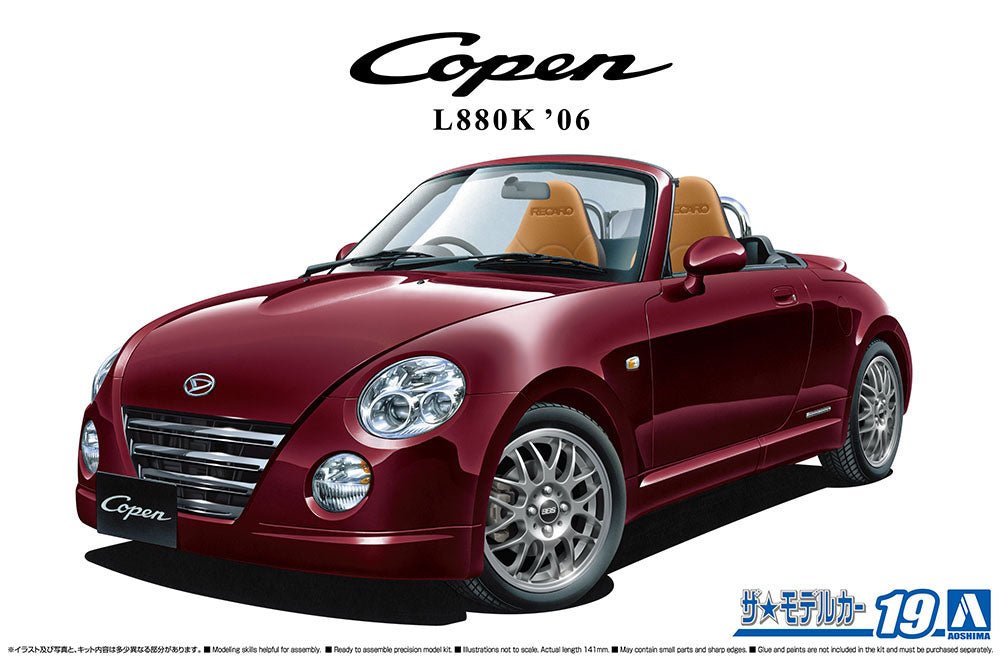 1/24 DAIHATSU L880K Copen Ultimate Edition '06 Model Kit - DelsBricks Toys & CollectiblesModel KitDelsBricks Toys & CollectiblesSuper Anime Store