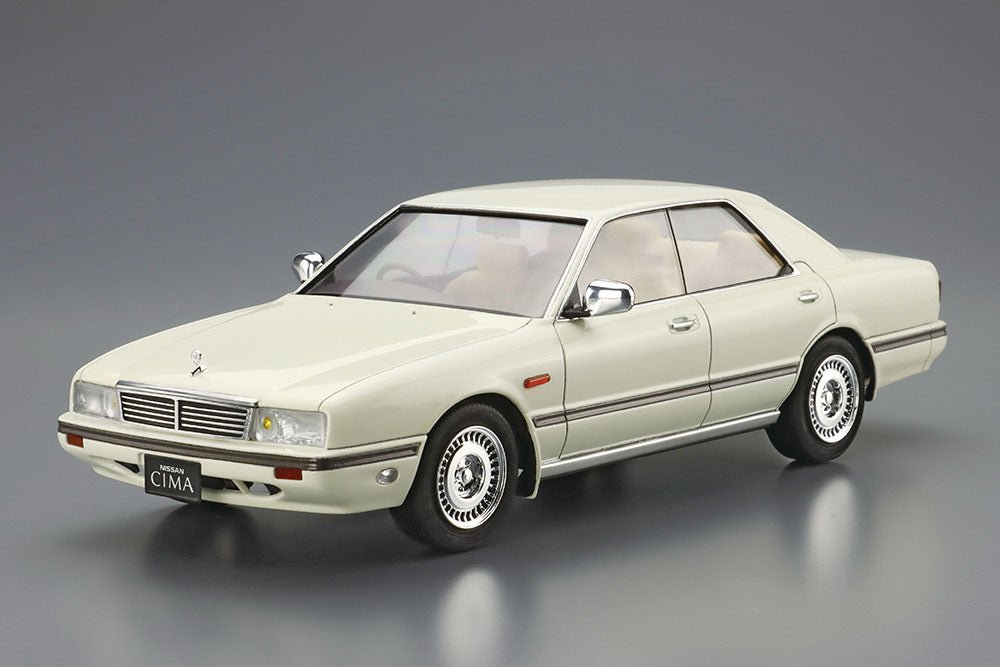 1/24 Nissan Y31 Cima Type II Limited 1990 Model Kit - Aoshima JDM Luxury Sedan Scale Model - DelsBricks Toys & CollectiblesModel KitDelsBricks Toys & CollectiblesSuper Anime Store