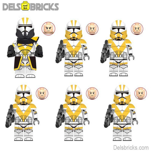 13th Squad Clone trooper Set of 6 Lego Star Wars Minifigures custom toys - DelsBricks MinifiguresLego Star Wars MinifiguresDelsBricks MinifiguresDelsbricks.com