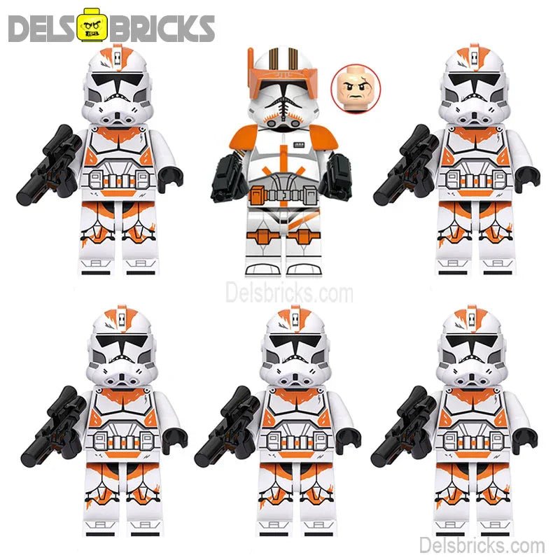 212th Clone Troopers & Commander Cody Star Wars Lego Minifigures Custom Toys - DelsBricks MinifiguresLego Star Wars MinifiguresDelsBricks MinifiguresDelsbricks.com