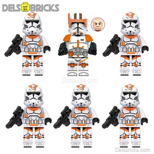 212th Clone Troopers & Commander Cody Star Wars Lego Minifigures Custom Toys - DelsBricks MinifiguresLego Star Wars MinifiguresDelsBricks MinifiguresDelsbricks.com