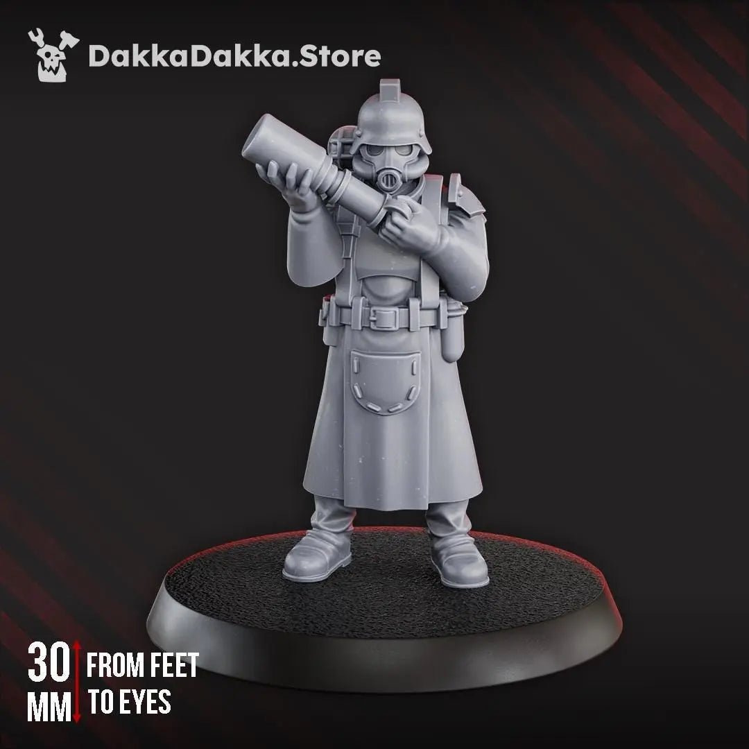 3rd Death Division Medic by DakkaDakka 28/32mm Heroic Scale Miniature, 30mm tall, Proxy, Warcells, Sci - Fi, OPR, Trench Crusade - DelsBricks Toys & CollectiblesResin Printed MiniatureDelsBricks Toys & CollectiblesMega Diamonds & Schwartzreiter Mini Forge