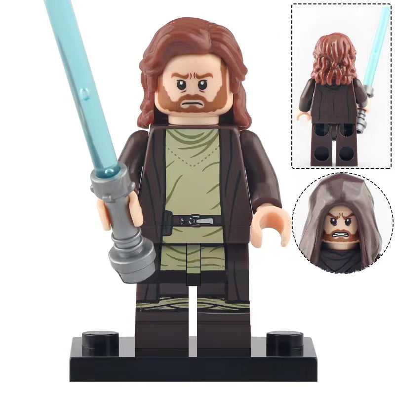 Obi Wan Kenobi - Long Hair Lego Star Wars Minifigures Delsbricks.com   