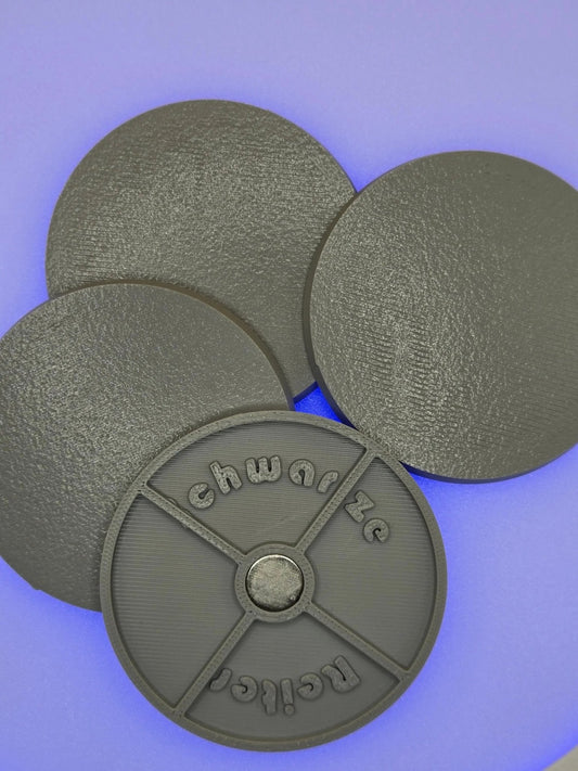 60mm Magnetic Round Bases for Miniatures, STL Printed Bases, Mini Bases, Magnetic, PLA Bases, 2mm bracing - DelsBricks Toys & CollectiblesMagnetic FDM BasesDelsBricks Toys & CollectiblesMega Diamonds & Schwartzreiter Mini Forge