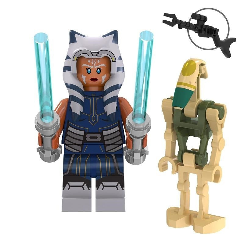 Ahsoka Tano & Battle Droid Lego Star Wars Minifigures Delsbricks.com   