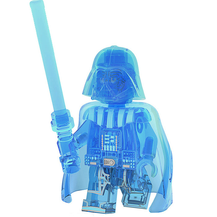 Darth Vader Transparent Blue Lego Star wars Minifigures Delsbricks.com   