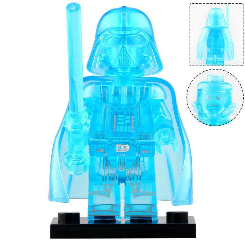 Darth Vader Transparent Blue Lego Star wars Minifigures  Delsbricks.com   