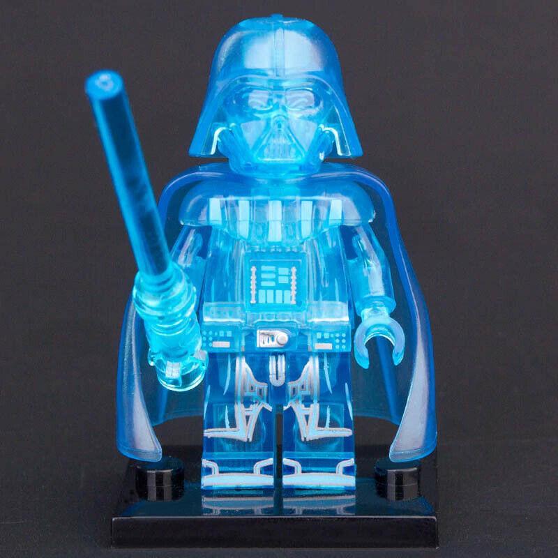 Darth Vader Transparent Blue Lego Star wars Minifigures  Delsbricks.com   