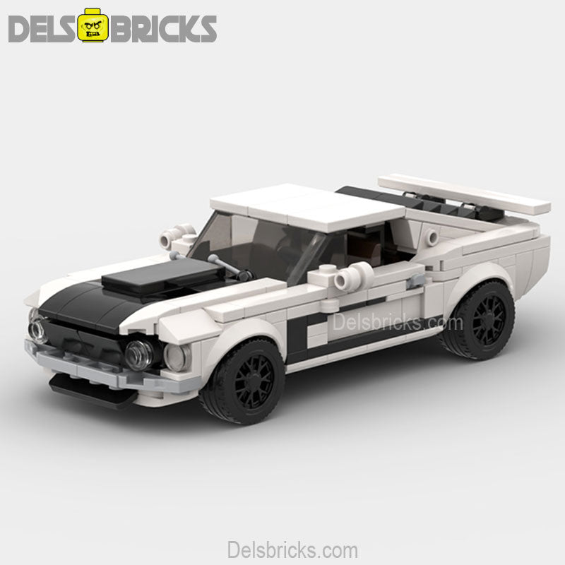 Mustang Boss 302 Classic Muscle Custom Lego Cars Minifigures Building Block Toys