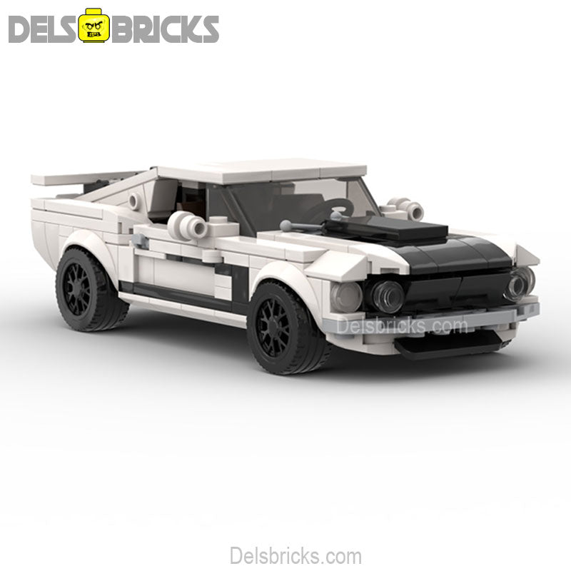 Mustang Boss 302 Classic Muscle Custom Lego Cars Minifigures Building Block Toys