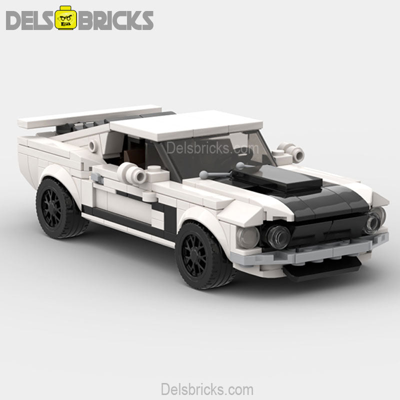 Mustang Boss 302 Classic Muscle Custom Lego Cars Minifigures Building Block Toys