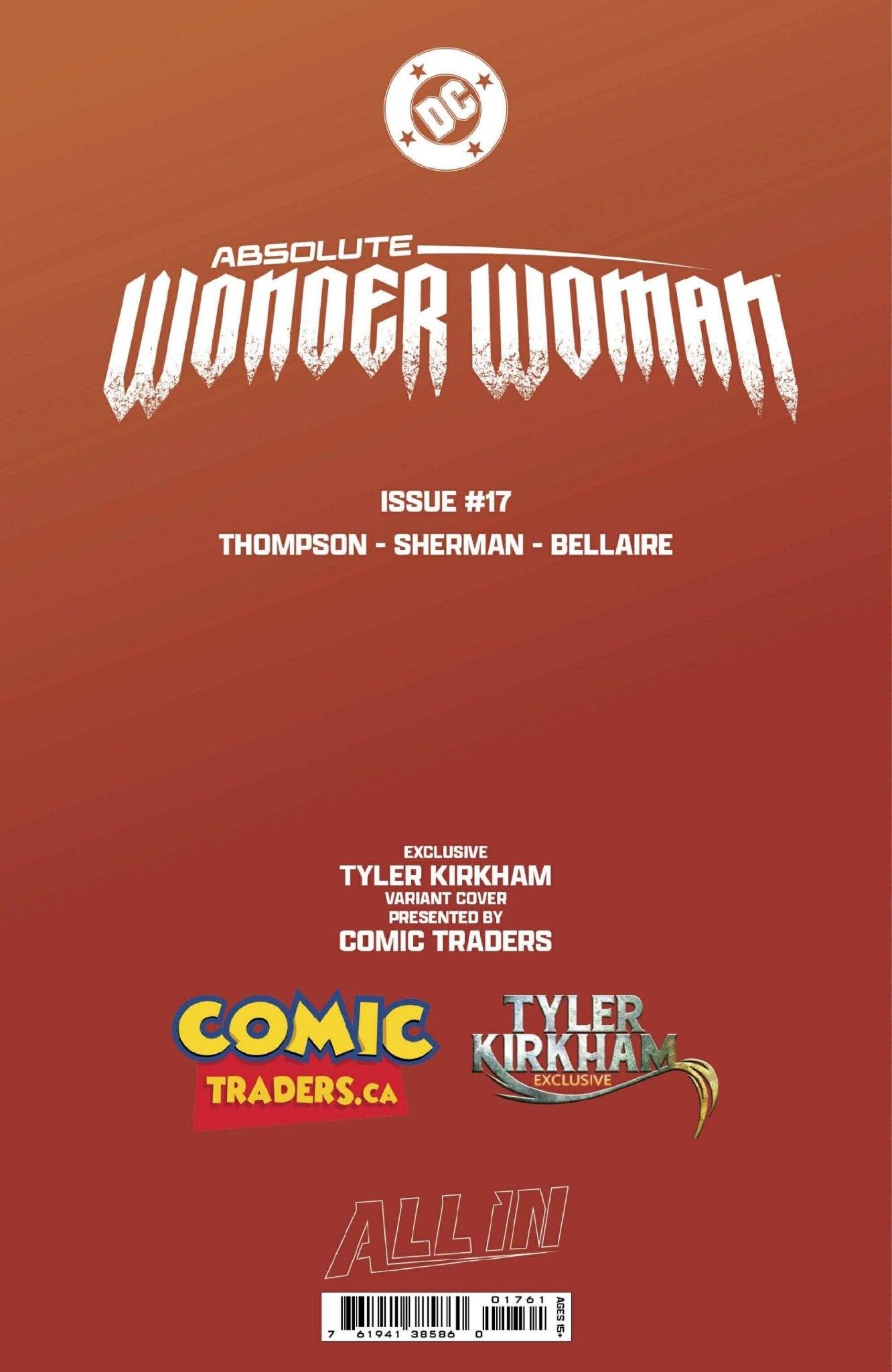 ABSOLUTE WONDER WOMAN 17 TYLER KIRKHAM Megacon 2026 EXCLUSIVE VIRGIN VAR (02/25/2026) - DelsBricks Toys & CollectiblesComic BookDelsBricks Toys & CollectiblesUnknown Comic Books