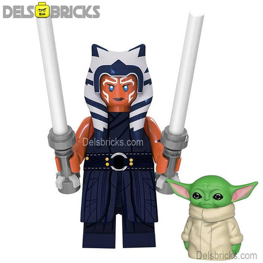 Ahsoka Tano & Grogu Lego Star Wars Minifigures custom Toys 6 - DelsBricks MinifiguresLego Star Wars MinifiguresDelsBricks MinifiguresDelsbricks.com