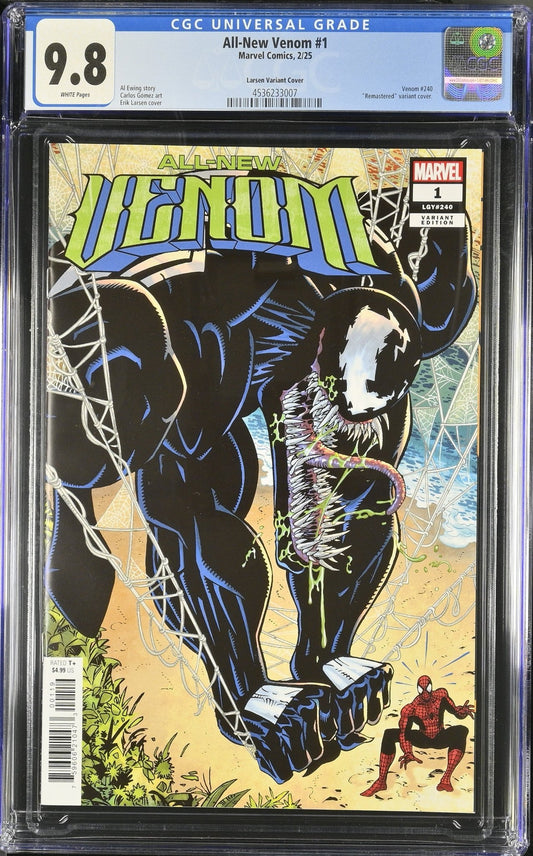 ALL - NEW VENOM 1 ERIK LARSEN REMASTERED 1:50 - CGC 9.8 - DelsBricks Toys & CollectiblesComic BookDelsBricks Toys & Collectibles412 Comics
