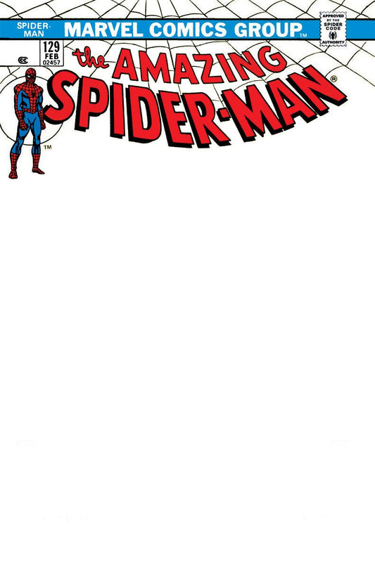 AMAZING SPIDER - MAN 129 UNKNOWN COMICS FACSIMILE EDITION EXCLUSIVE BLANK VAR (02/22/2023) - DelsBricks Toys & CollectiblesComic BookDelsBricks Toys & CollectiblesUnknown Comic Books