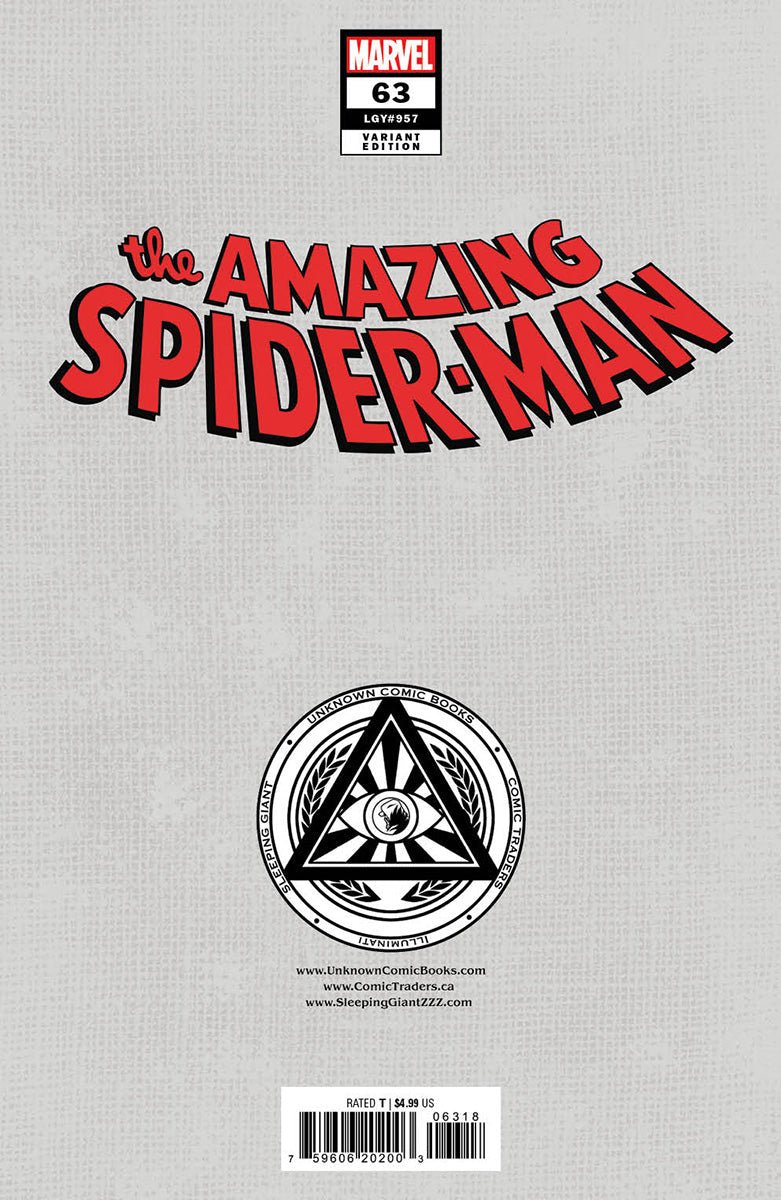 Amazing Spider - Man 63 Unknown Comics Kaare Andrews Connecting Exclusive Virgin Var (12/11/2024) - DelsBricks Toys & CollectiblesCOMIC BOOKDelsBricks Toys & CollectiblesUnknown Comic Books