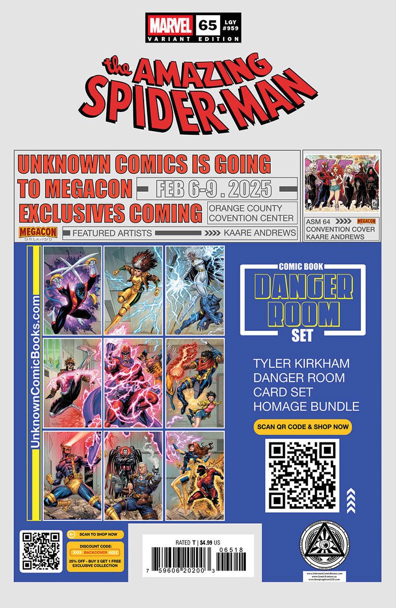 Amazing Spider - Man 65 Unknown Comics Mateus Manhanini Exclusive Virgin Var (01/08/2025) - DelsBricks Toys & CollectiblesCOMIC BOOKDelsBricks Toys & CollectiblesUnknown Comic Books
