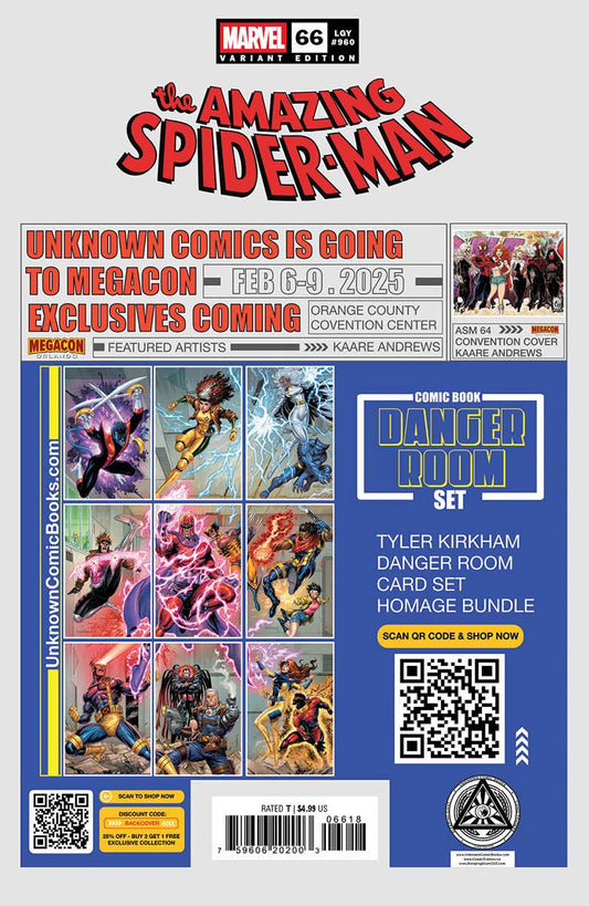Amazing Spider - Man 66 Unknown Comics Gabriele Dell’Otto Exclusive Var (01/22/2025) - DelsBricks Toys & CollectiblesCOMIC BOOKDelsBricks Toys & CollectiblesUnknown Comic Books