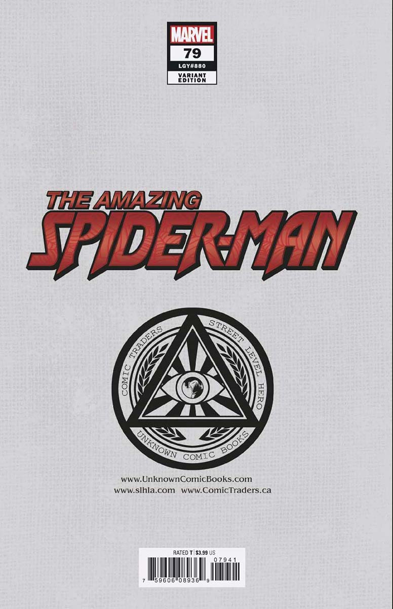 Amazing Spider - Man 79 Unknown Comics Gabriele Dell'Otto Exclusive Var (11/10/2021) (11/24/2021) - DelsBricks Toys & CollectiblesCOMIC BOOK EXCLUSIVEDelsBricks Toys & CollectiblesUnknown Comic Books