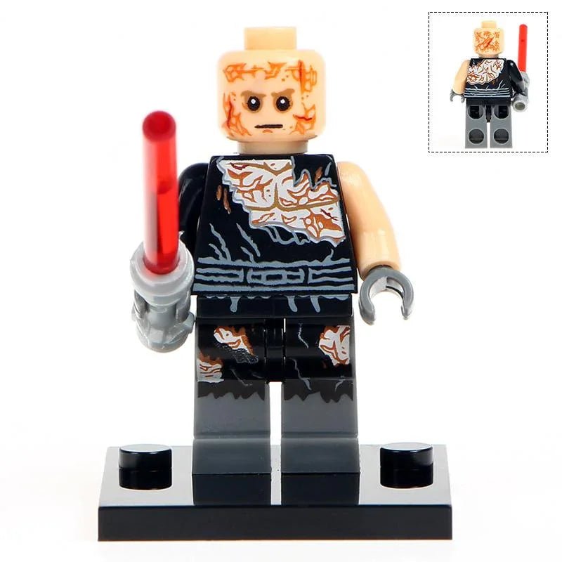 Anakin Skywalker Burned Vader Lego Minifigures Custom Toys - DelsBricks MinifiguresLego Star Wars MinifiguresDelsBricks MinifiguresDelsbricks.com