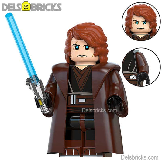 Anakin Skywalker Lego Star Wars Minifigures custom Toys 8 - DelsBricks MinifiguresLego Star Wars MinifiguresDelsBricks MinifiguresDelsbricks.com