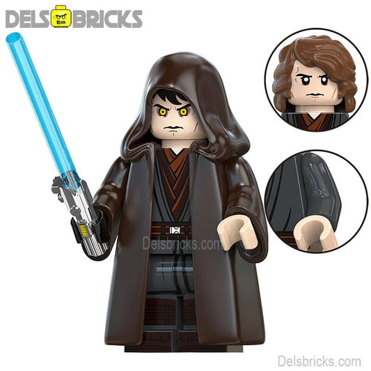 Anakin Skywalker Lego Star Wars Minifigures custom Toys New3 - DelsBricks MinifiguresLego Star Wars MinifiguresDelsBricks MinifiguresDelsbricks.com