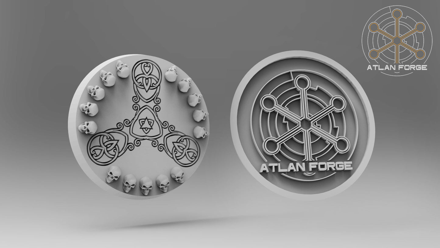 Angelic Soul Reaper by Atlan Forge - Resin Printed Grimdark Mini (28/32mm) - DelsBricks Toys & CollectiblesResin Printed MiniatureDelsBricks Toys & CollectiblesMega Diamonds & Schwartzreiter Mini Forge