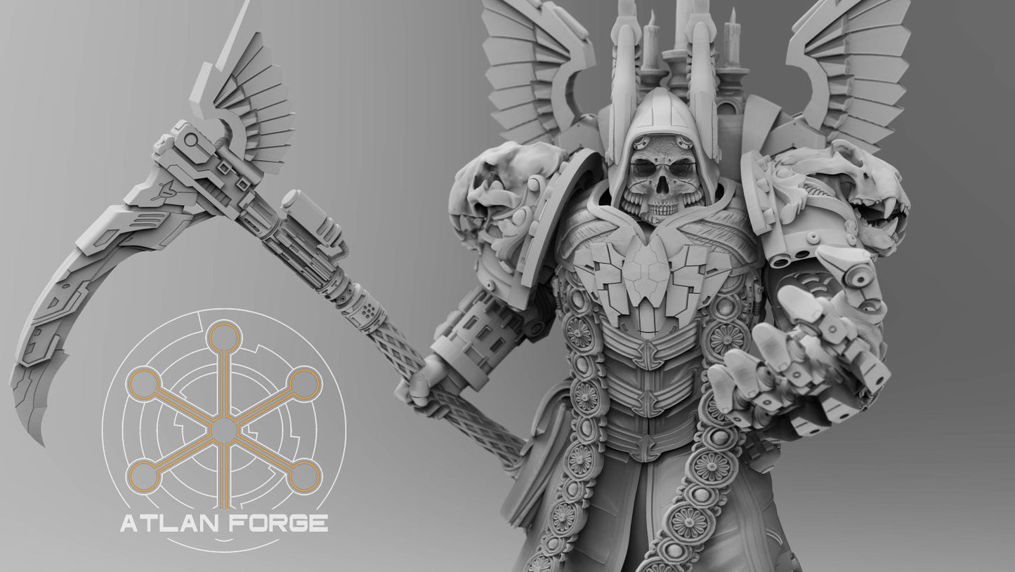 Angelic Soul Reaper by Atlan Forge - Resin Printed Grimdark Mini (28/32mm) - DelsBricks Toys & CollectiblesResin Printed MiniatureDelsBricks Toys & CollectiblesMega Diamonds & Schwartzreiter Mini Forge