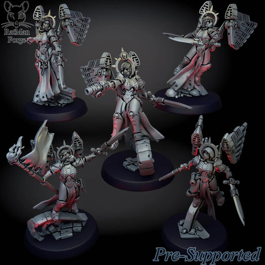 Angles of Death by Ratman Forge 32mm scale miniature, Includes base and stand, For any sci - fi, Grim Dark or OPR table top games - DelsBricks Toys & CollectiblesResin Printed MiniatureDelsBricks Toys & CollectiblesMega Diamonds & Schwartzreiter Mini Forge