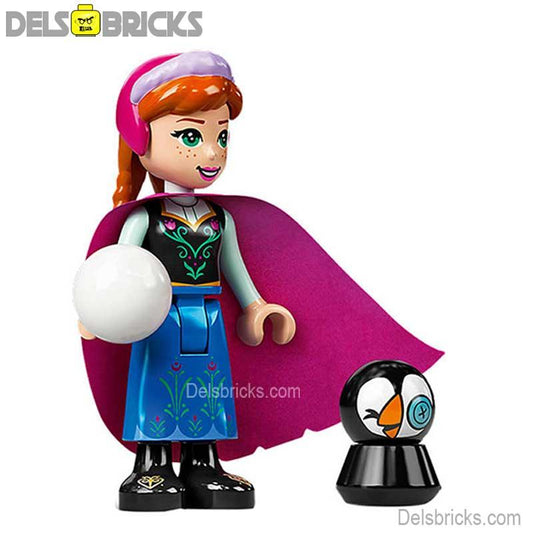 Anna from Disney's Frozen movies | Lego Minifigures Custom Toys 3 - DelsBricks MinifiguresMinifiguresDelsBricks MinifiguresDelsbricks