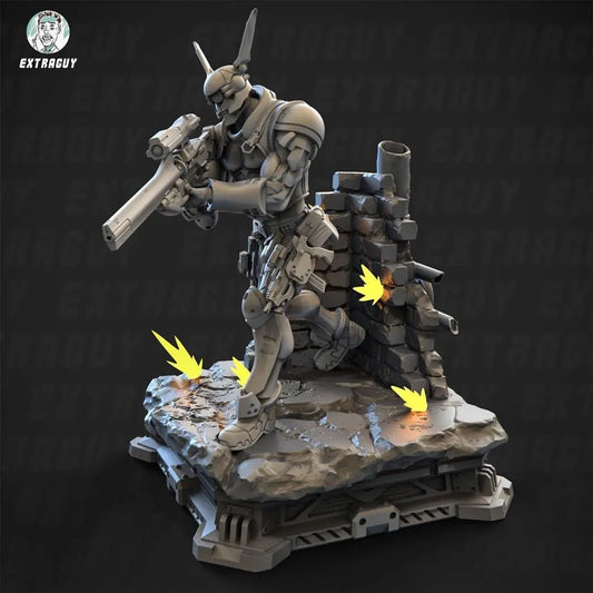 Appleseed Briareos by Extra Guy 32mm or 100mm figure, With Base, Anime, Tabletop, Proxy, Figure - DelsBricks Toys & CollectiblesResin Printed MiniatureDelsBricks Toys & CollectiblesMega Diamonds & Schwartzreiter Mini Forge