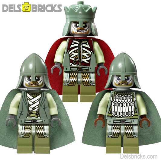 Army of the Dead set of 3 Lord of The Rings Lego Minifigures Custom Toys