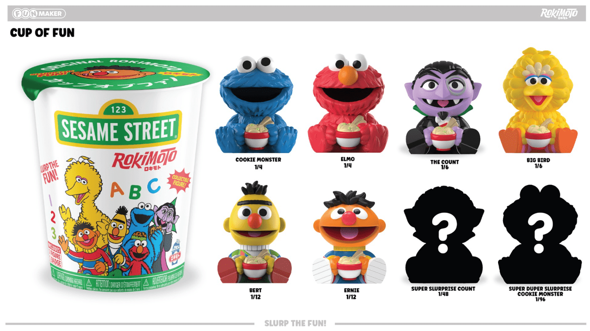 [Arriving Spring 2026] Funmaker Inc. ROKIMOTO x Sesame Street Series One Blind Cup - DelsBricks Toys & CollectiblesDelsBricks Toys & CollectiblesRalphie's Funhouse