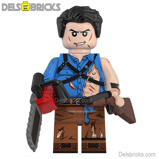 Ash from The Evil Dead Lego Horror Movie Minifigures Custom Toys NEW 1 - DelsBricks MinifiguresLego Horror MinifiguresDelsBricks MinifiguresDelsbricks.com