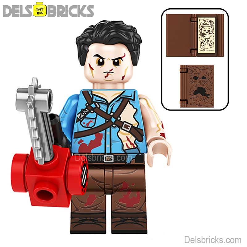 Ash from The Evil Dead Lego Horror Movie Minifigures Custom Toys NEW - DelsBricks MinifiguresLego Horror MinifiguresDelsBricks MinifiguresDelsbricks.com