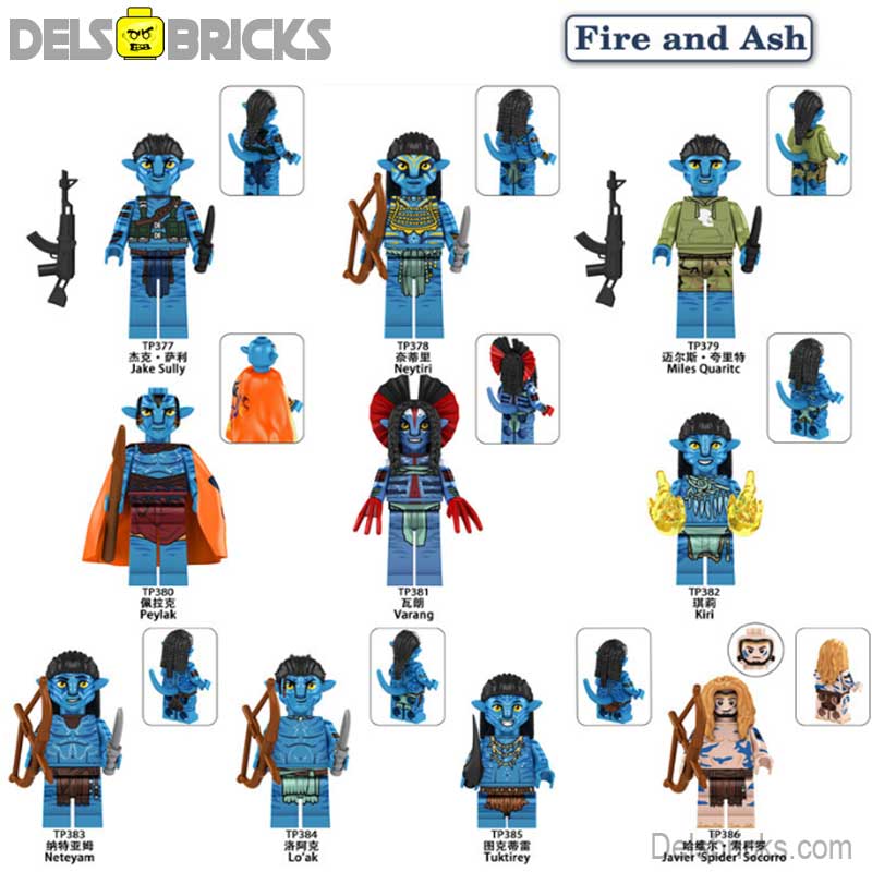 Avatar: Fire & Ash Set of 10 Lego Minifigures Custom Toys - DelsBricks MinifiguresMinifiguresDelsBricks MinifiguresDelsbricks