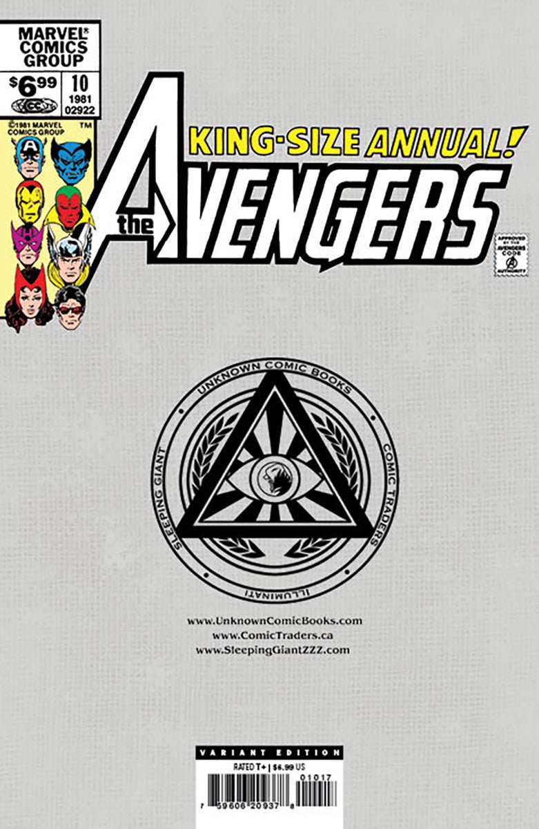 Avengers Annual 10 Unknown Comics Nathan Szerdy Exclusive Virgin Var Facsimile Edition (05/29/2024) - DelsBricks Toys & CollectiblesCOMIC BOOKDelsBricks Toys & CollectiblesUnknown Comic Books