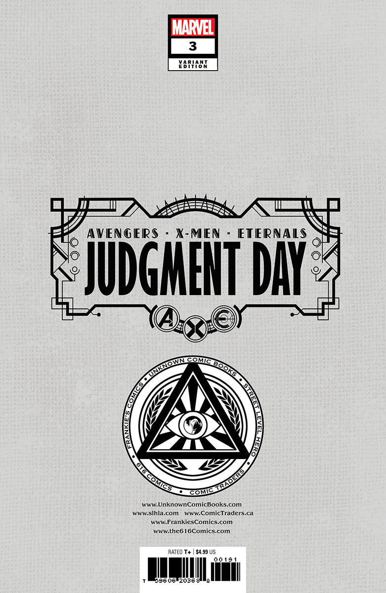 A.X.E.: Judgment Day 3 [Axe] Unknown Comics David Nakayama Hellfire Exclusive Virgin Var (08/24/2022) - DelsBricks Toys & CollectiblesCOMIC BOOK EXCLUSIVEDelsBricks Toys & CollectiblesUnknown Comic Books
