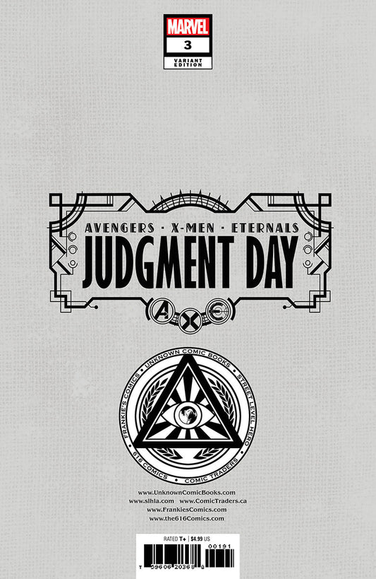 A.X.E.: Judgment Day 3 [Axe] Unknown Comics David Nakayama Hellfire Exclusive Virgin Var (08/24/2022) - DelsBricks Toys & CollectiblesCOMIC BOOK EXCLUSIVEDelsBricks Toys & CollectiblesUnknown Comic Books
