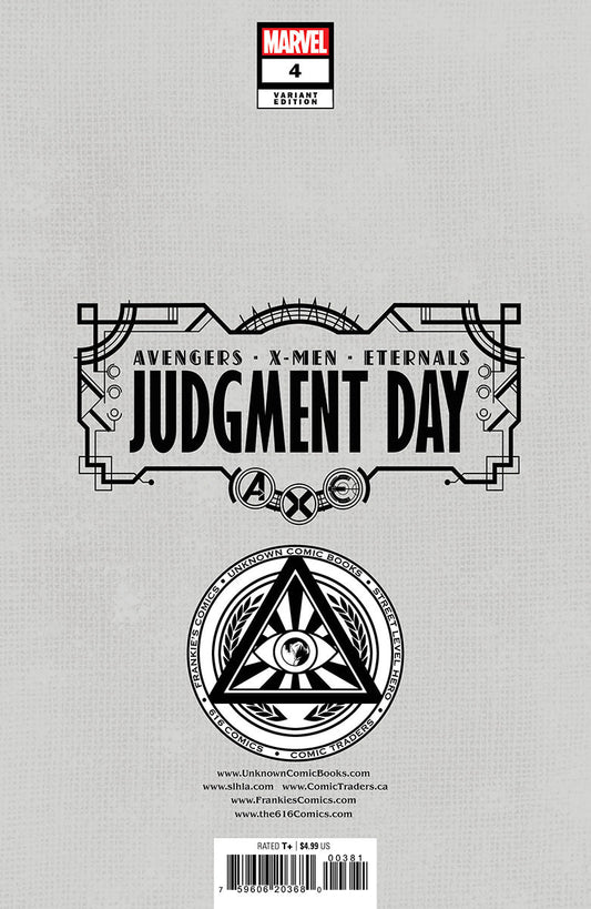 A.X.E.: Judgment Day 4 [Axe] Unknown Comics David Nakayama Hellfire Exclusive Virgin Var (09/14/2022) - DelsBricks Toys & CollectiblesCOMIC BOOK EXCLUSIVEDelsBricks Toys & CollectiblesUnknown Comic Books